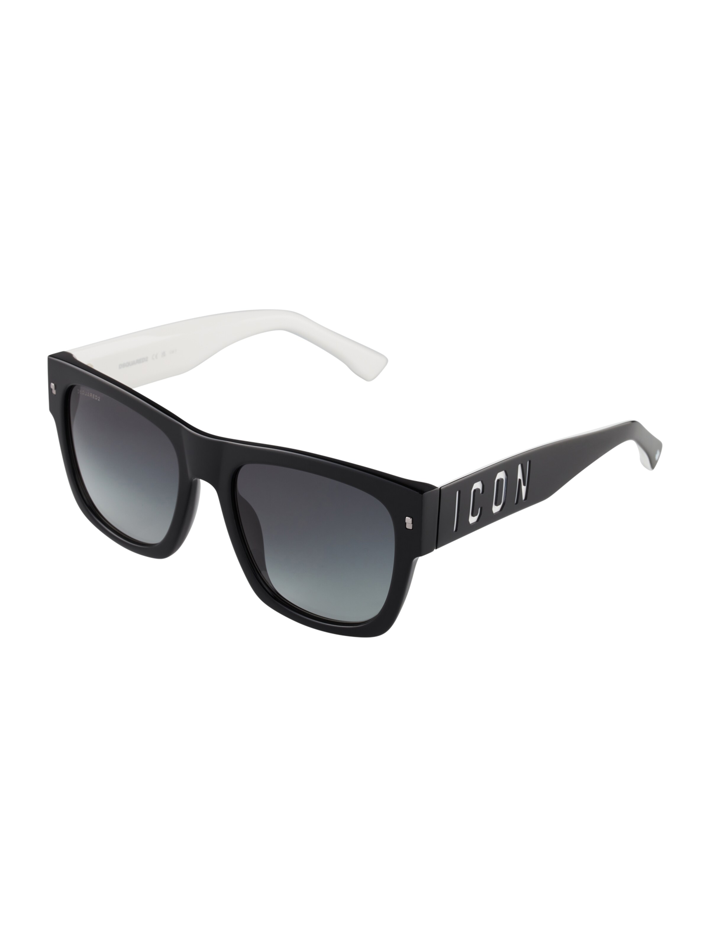 DSQUARED2 Zonnebril 'ICON 0004/S' in Zwart: voorkant