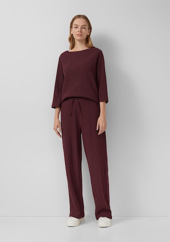 Wide Leg Pantalon s.Oliver en rouge