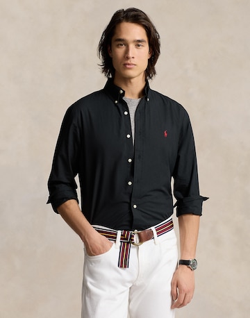 Coupe slim Chemise Polo Ralph Lauren en noir : devant