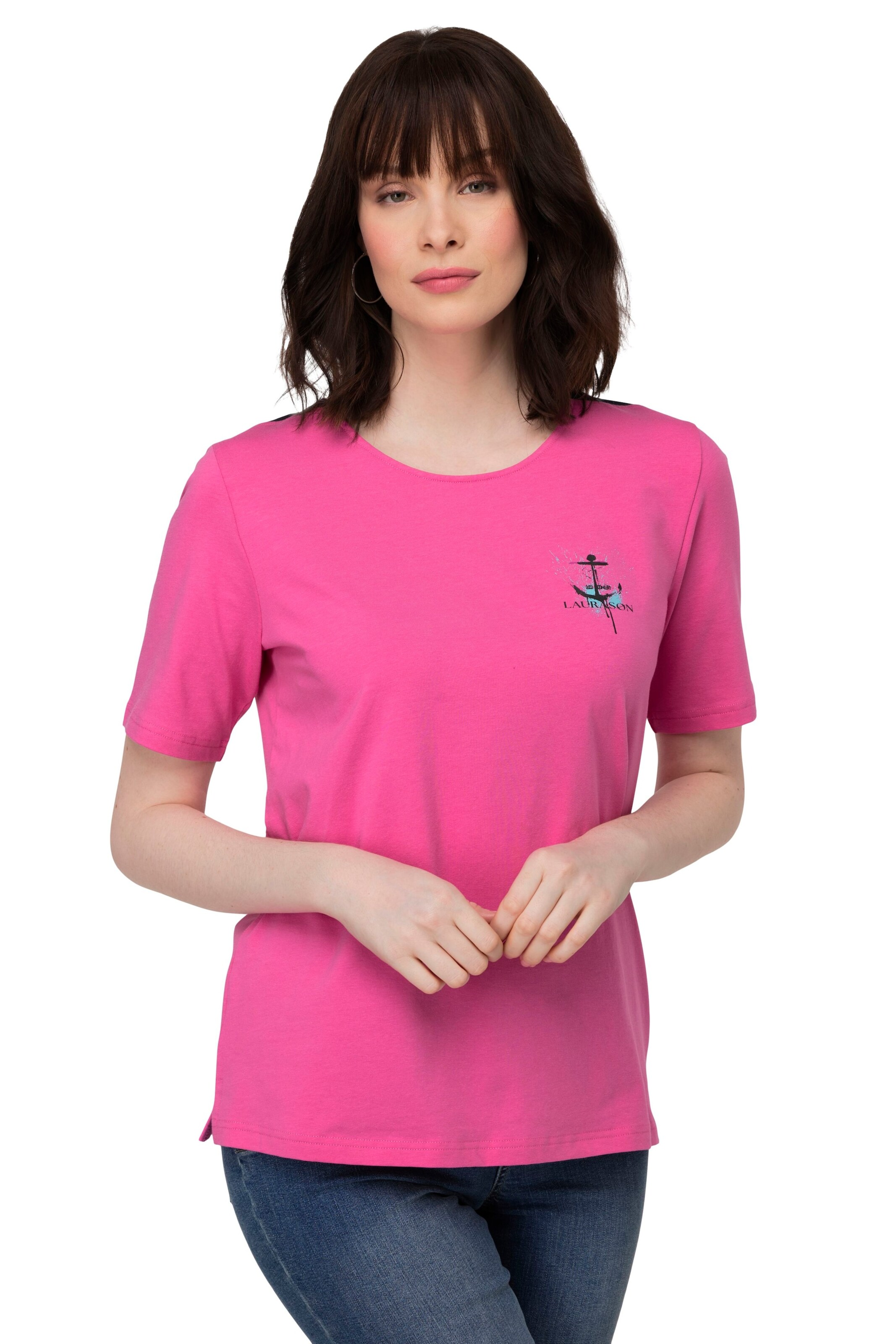 T-shirt LAURASØN en rose : devant