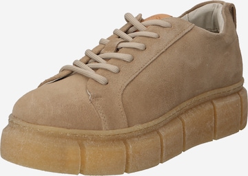 Ca'Shott Sporty snøresko 'CASFLORA' i beige: forside