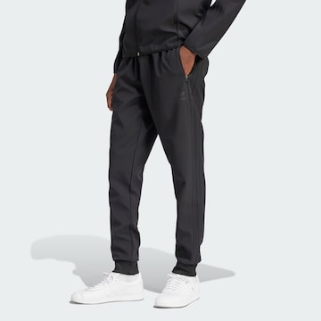ADIDAS ORIGINALS Tapered Trousers 'SST Bonded' in Black: front