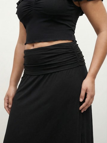 CITA MAASS Nederdel 'Crinkle Skirt' i sort