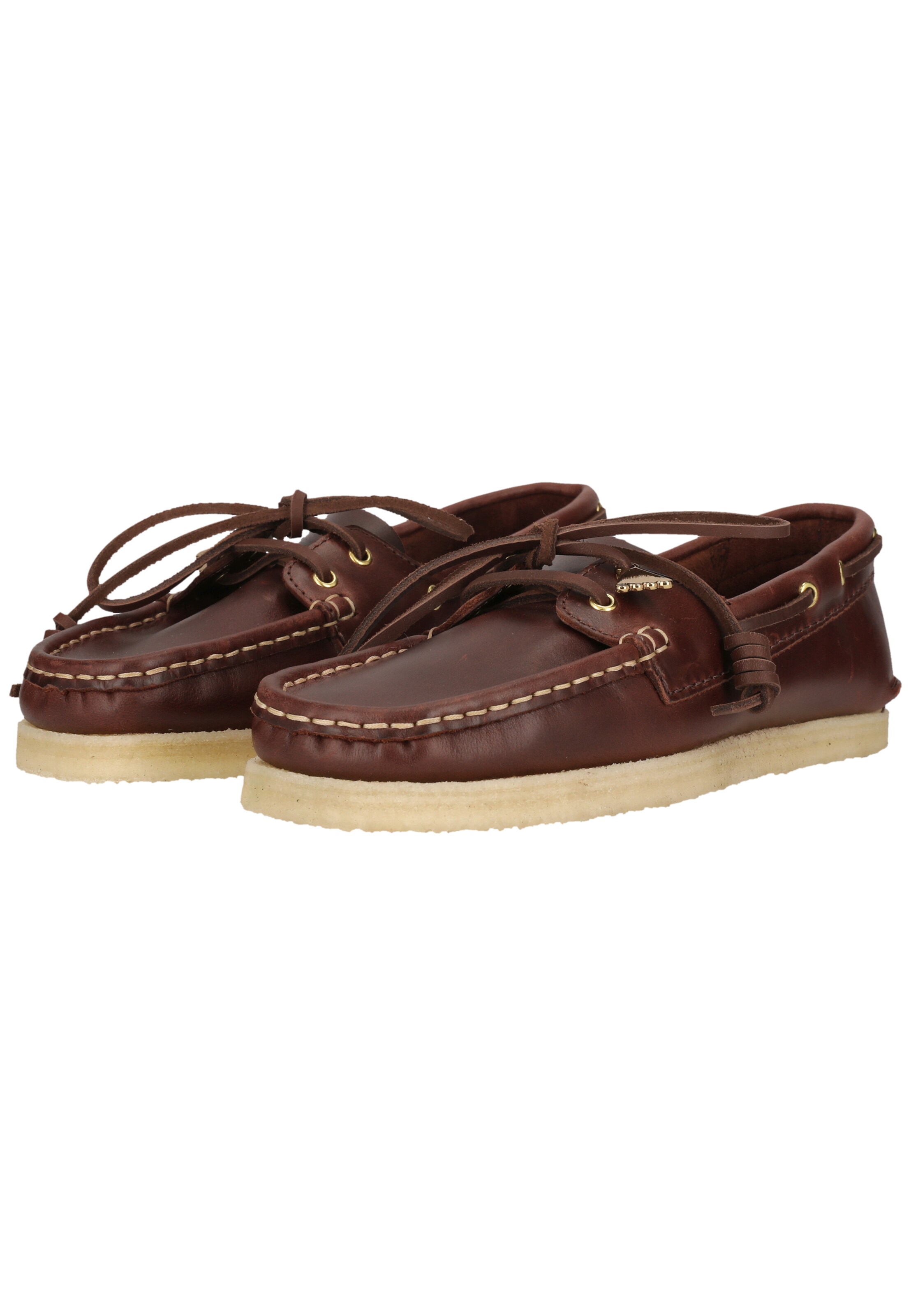 CLARKS Lace-up shoe 'Godney Boat' in Brown