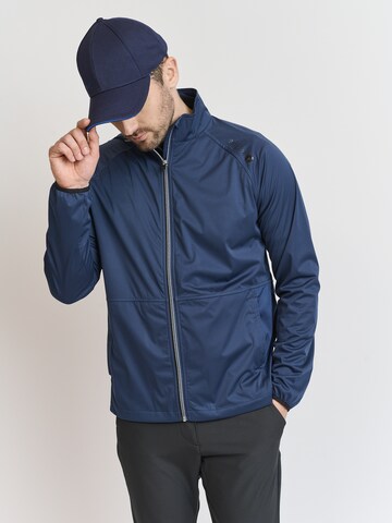 Backtee Performance Jacket in Blue: front