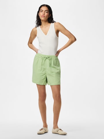 Loosefit Pantalon PIECES en vert