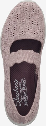 SKECHERS Ballerina met riempjes in Lila