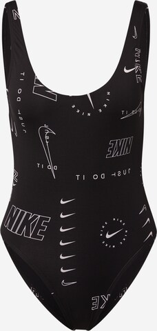 Nike Swim Bralette Active Swimsuit in Black: front