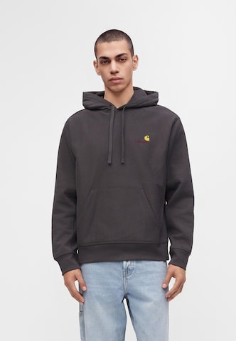 Carhartt WIP - Sweatshirt 'American Script' em cinzento: frente