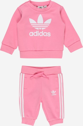 ADIDAS ORIGINALS Tracksuit in Pink: front