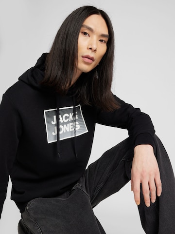 JACK & JONES Sweatshirt 'STEEL' in Schwarz