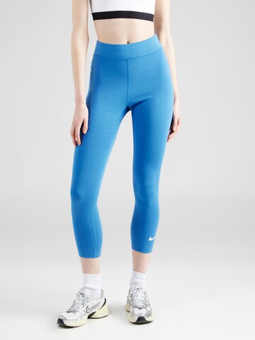 Nike Sportswear Skinny Fit Панталон в синьо: отпред