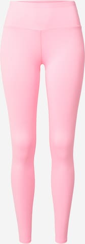 Skinny Pantalon de sport Hey Honey en rose : devant