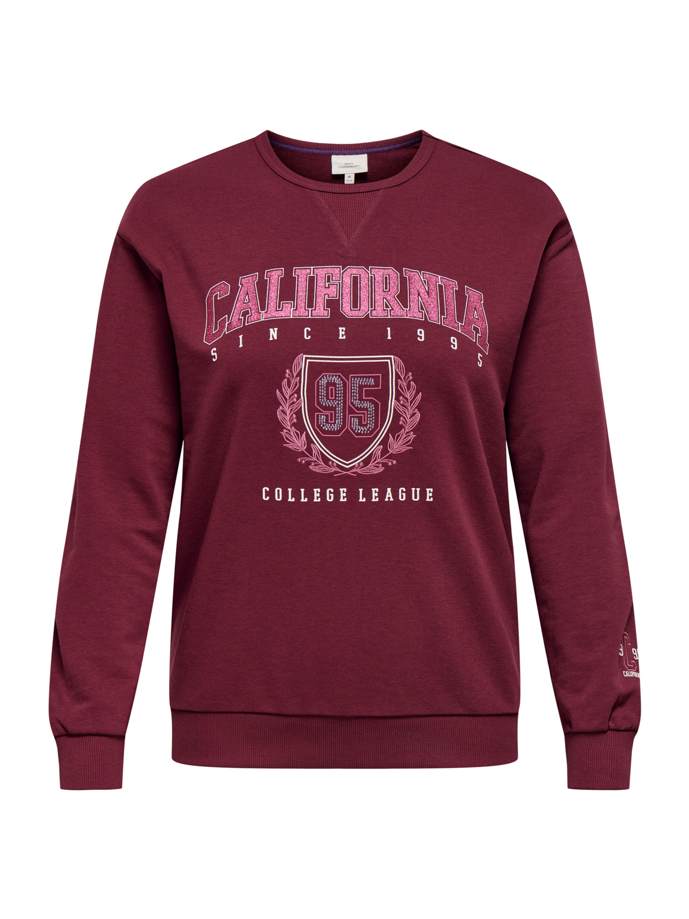 Sweat-shirt 'CARBEN' ONLY Carmakoma en rouge : devant