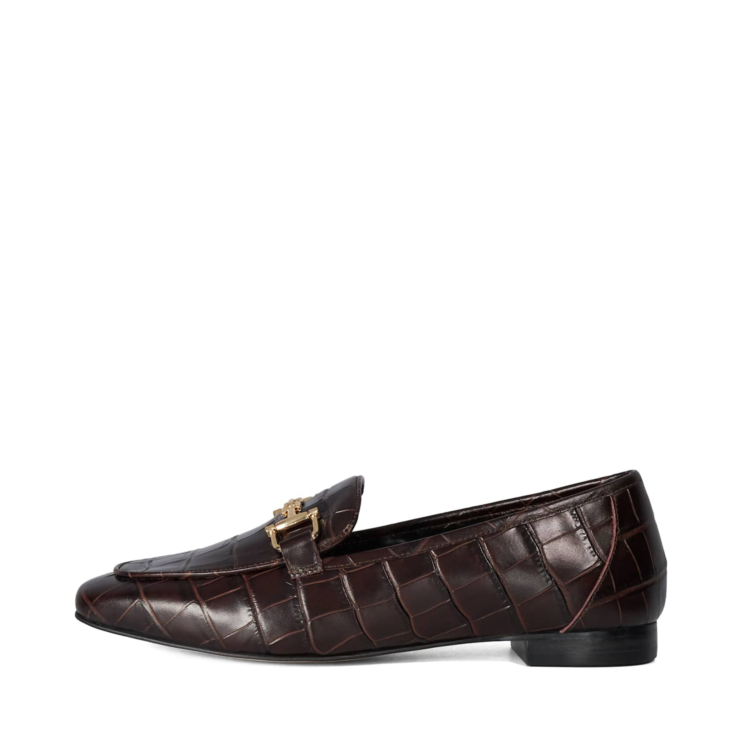 Dune LONDON Instappers 'Grained' in Bruin