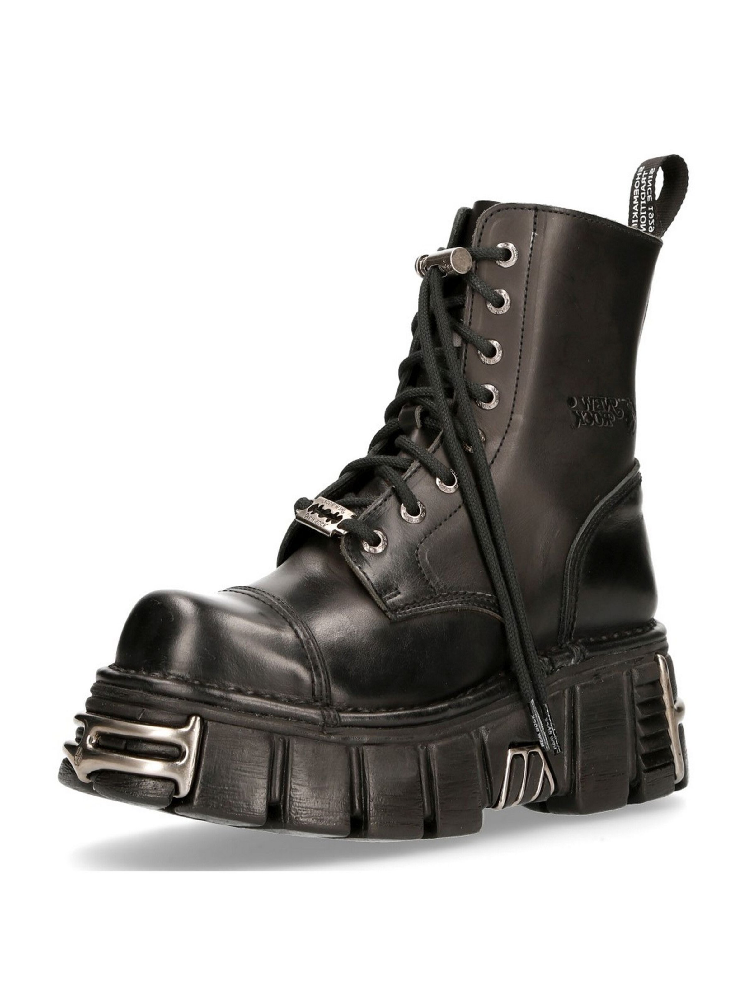 New Rock Veterlaarsjes 'M-NEWMILI083C-C6' in Zwart: voorkant