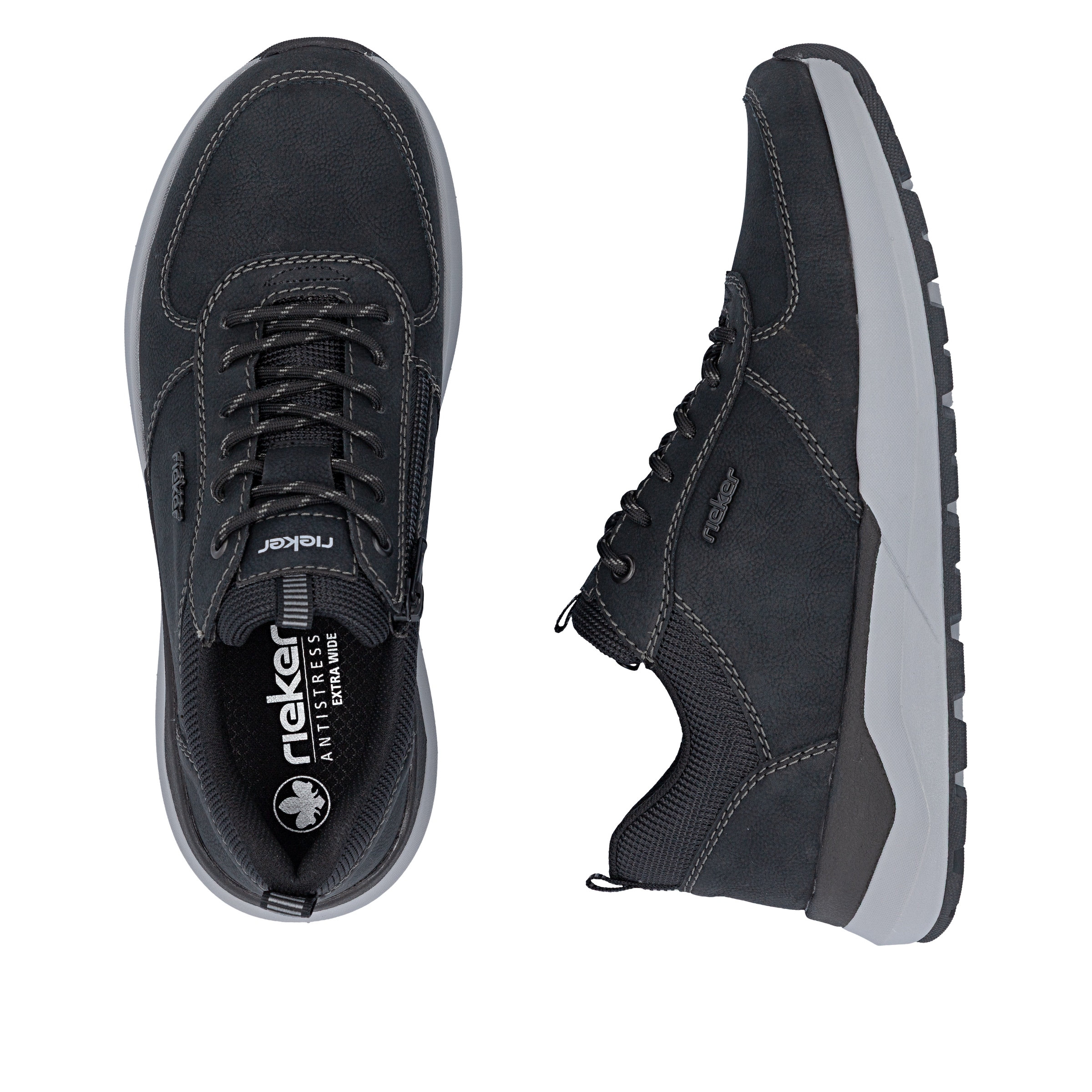 Baskets basses Rieker en noir