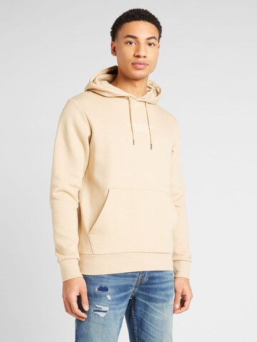 JACK & JONES Sweatshirt 'ARCHIE' in Beige: voorkant