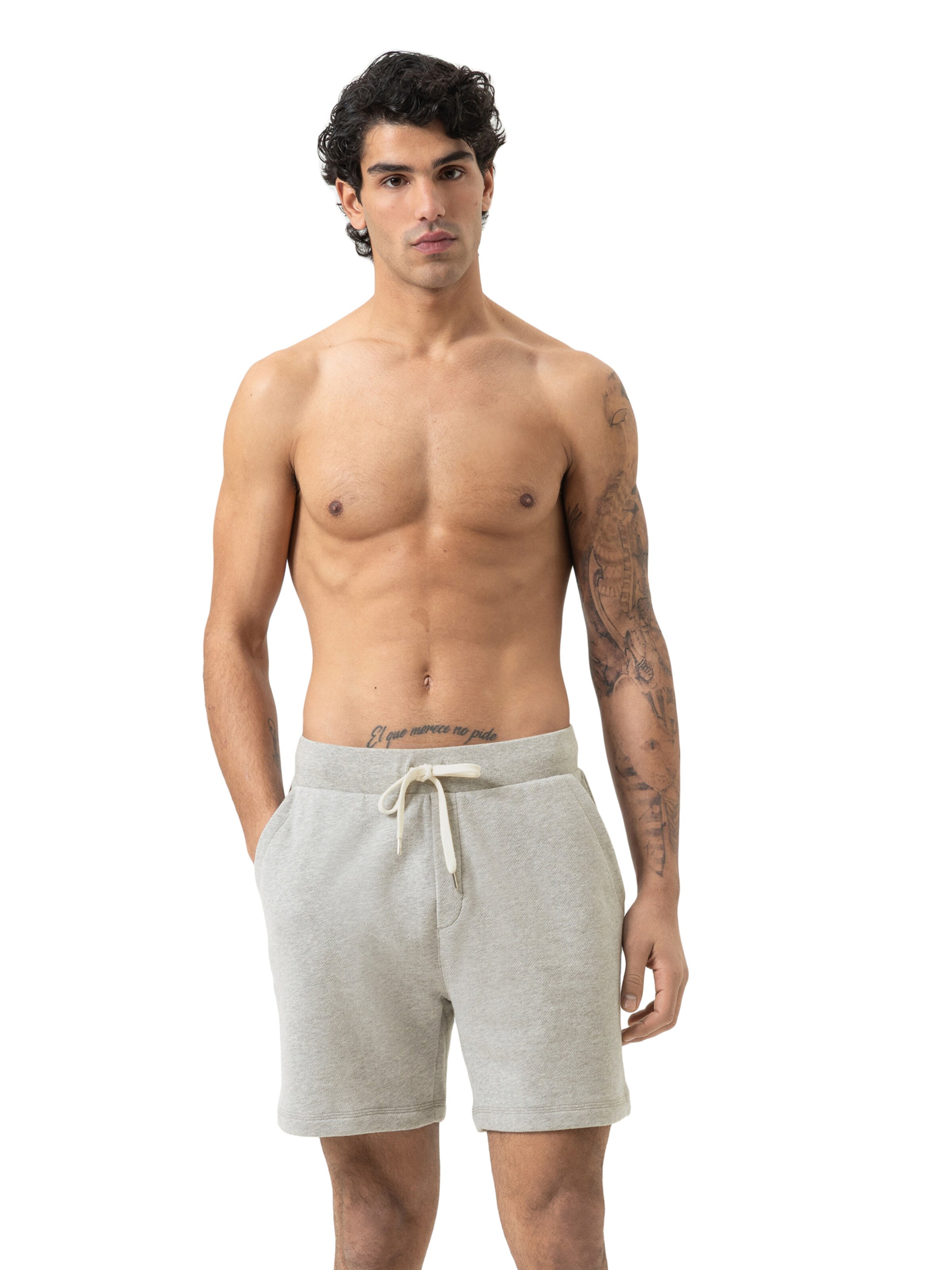 Regular Pantalon 'Cotton Leisure' Mey en gris : devant