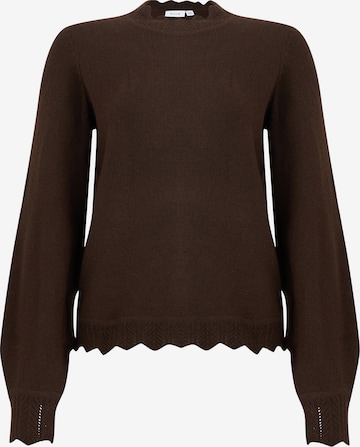 VILA Pullover 'VINikolina' i brun: forside