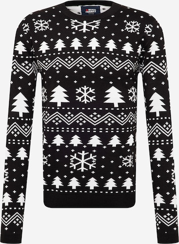 Denim Project Sweater 'X-MAS TREE' in Black: front