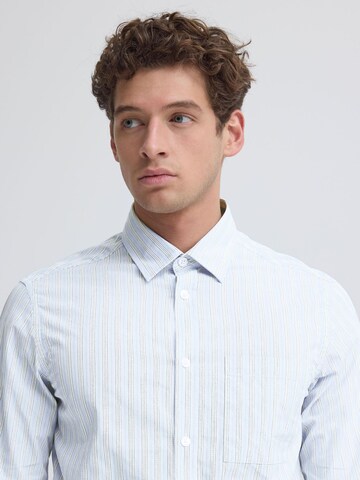 Casual Friday Regular Fit Langarmhemd ' CFOrlyn Striped ' in Blau