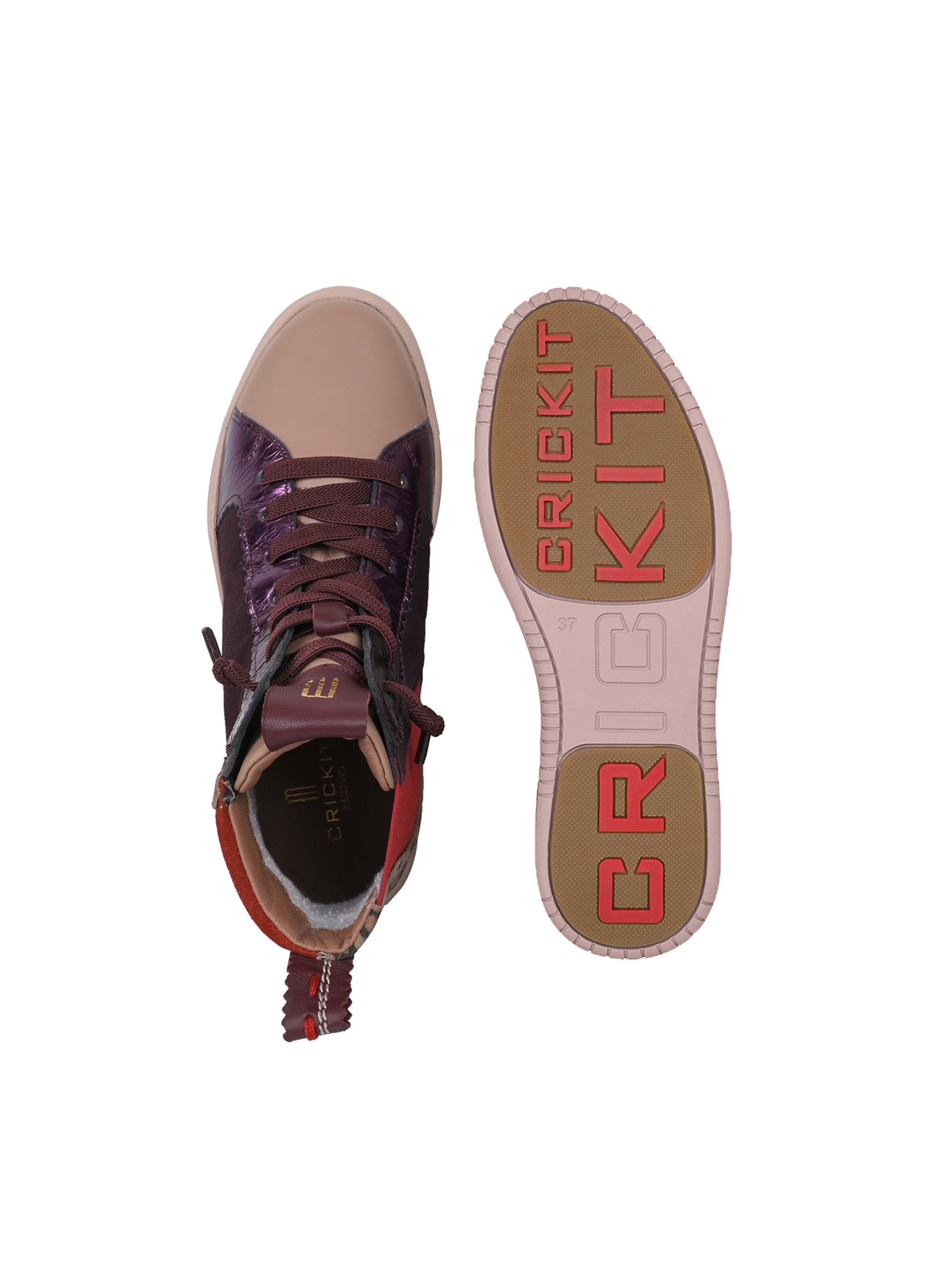 Crickit Sneakers hoog ' SOLE ' in Beige