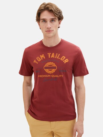 TOM TAILOR T-Shirt in Rot