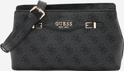 GUESS Torba preko ramena 'KATYA CROSSBODY TOP ZIP' u tamo siva / crna, Pregled proizvoda