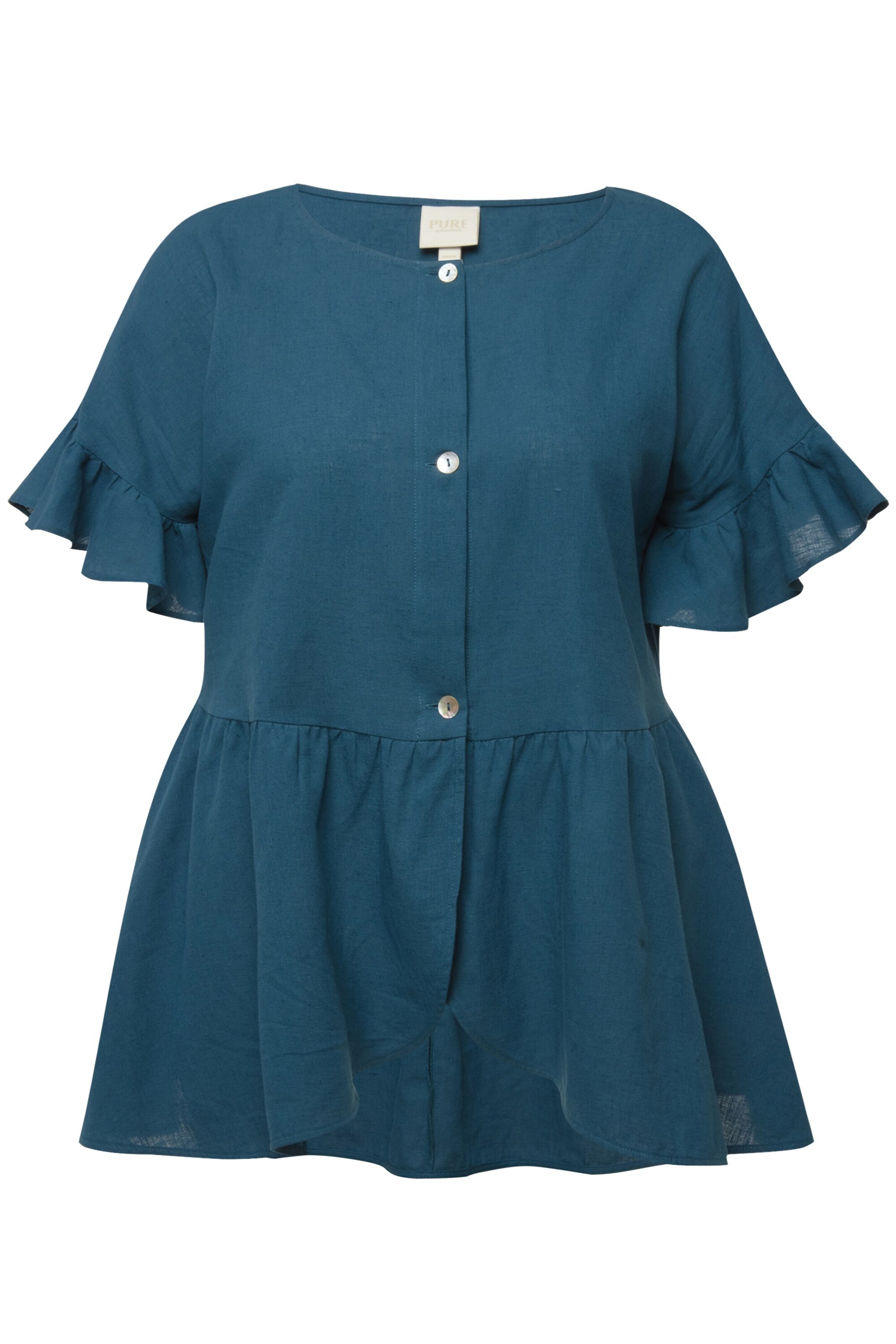 Ulla Popken Bluse in Blau: Vorderseite