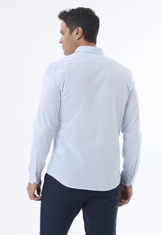 Coupe regular Chemise Jimmy Sanders en bleu