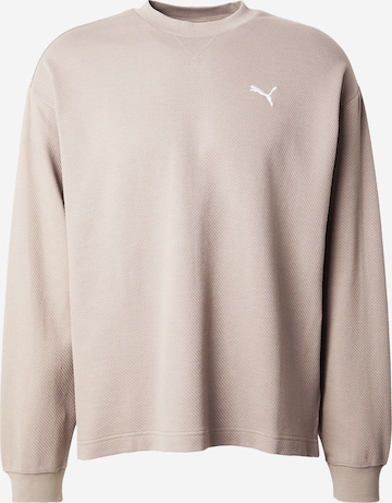 PUMA Sportovní mikina 'ESS ELEVATED' – šedá: přední strana