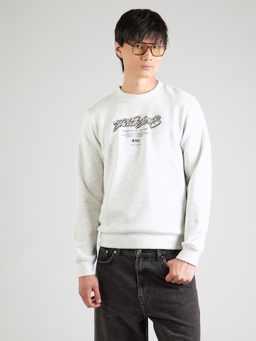JACK & JONES Tréning póló 'JCOSCRIPTURE' - fehér: elől