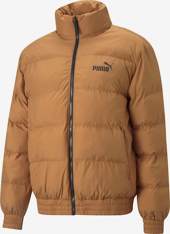 PUMA Winter Jacket in Brown: front