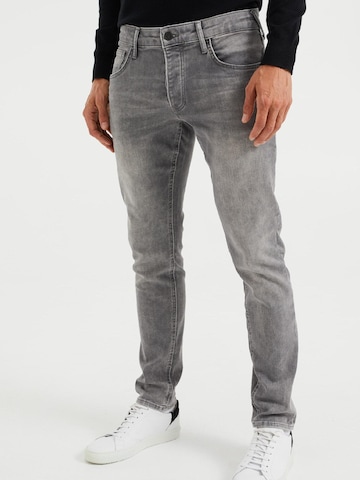 WE Fashion Slim fit Jeans in Grey: front