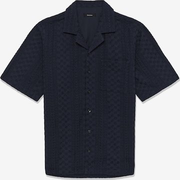 Coupe regular Chemise 'Klampo' Matinique en bleu : devant