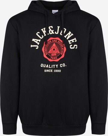 Sweat-shirt Jack & Jones Plus en noir : devant