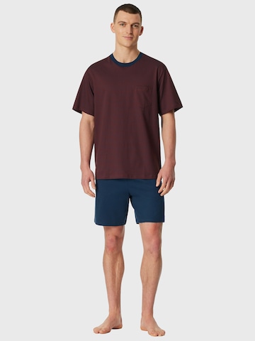 Pyjama court ' Comfort Essentials ' SCHIESSER en bleu : devant