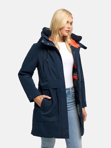 Cappotto invernale 'Pakaami 16' di MARIKOO in blu: frontale