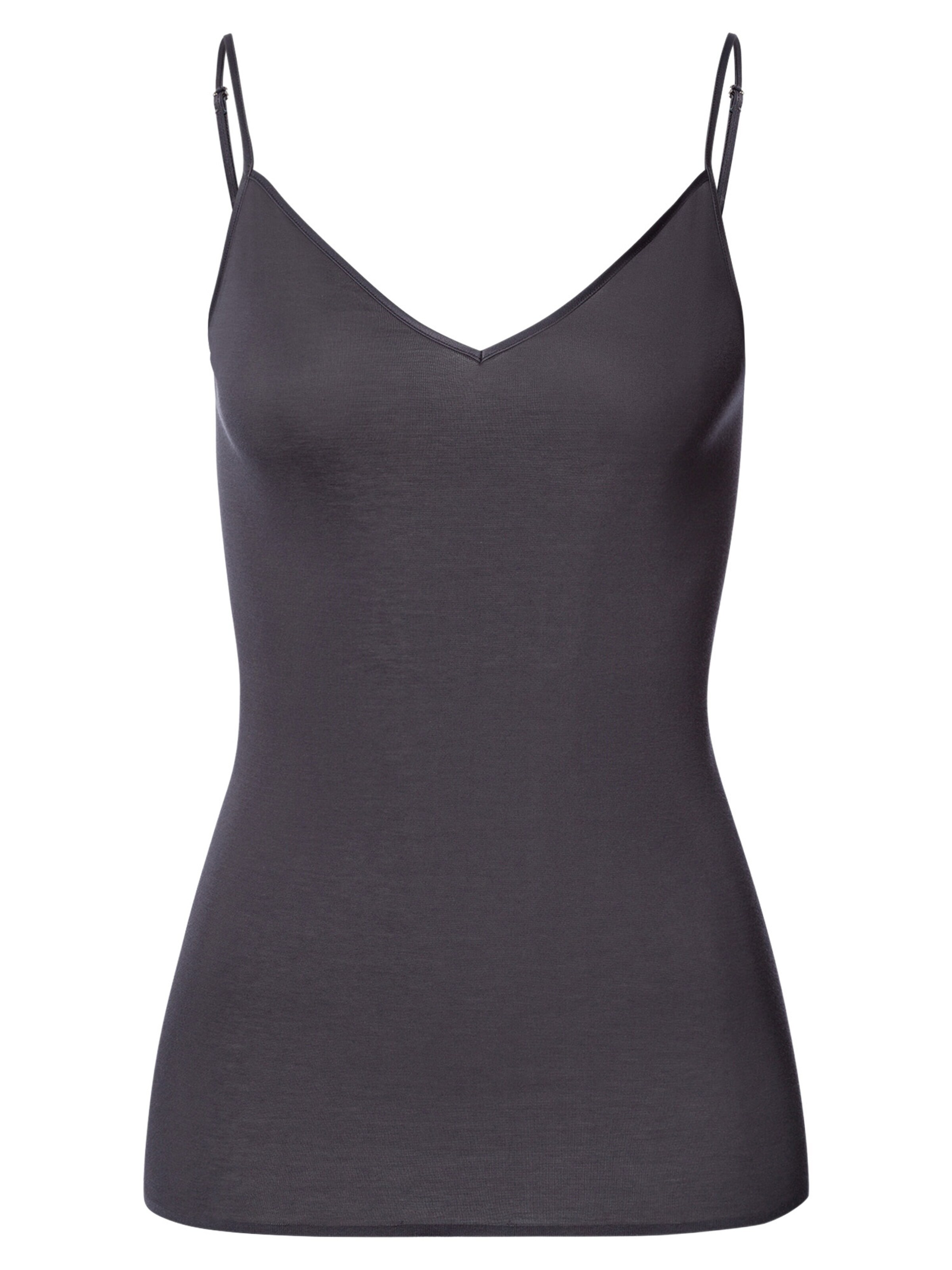 Hanro Unterhemd 'Cotton Seamless'‌ in Grau: Vorderseite