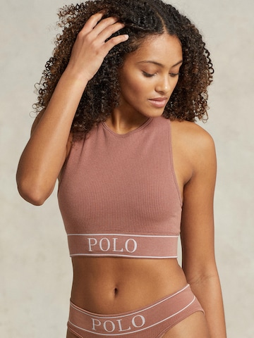 Bustier Soutien-gorge Polo Ralph Lauren en rouge : devant