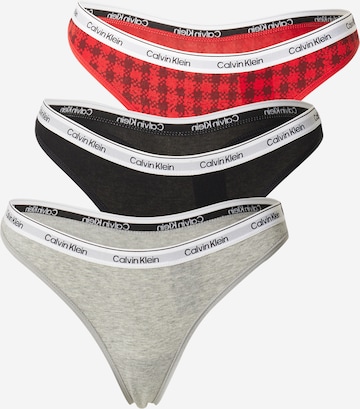 Calvin Klein Underwear Stringit värissä harmaa: etupuoli