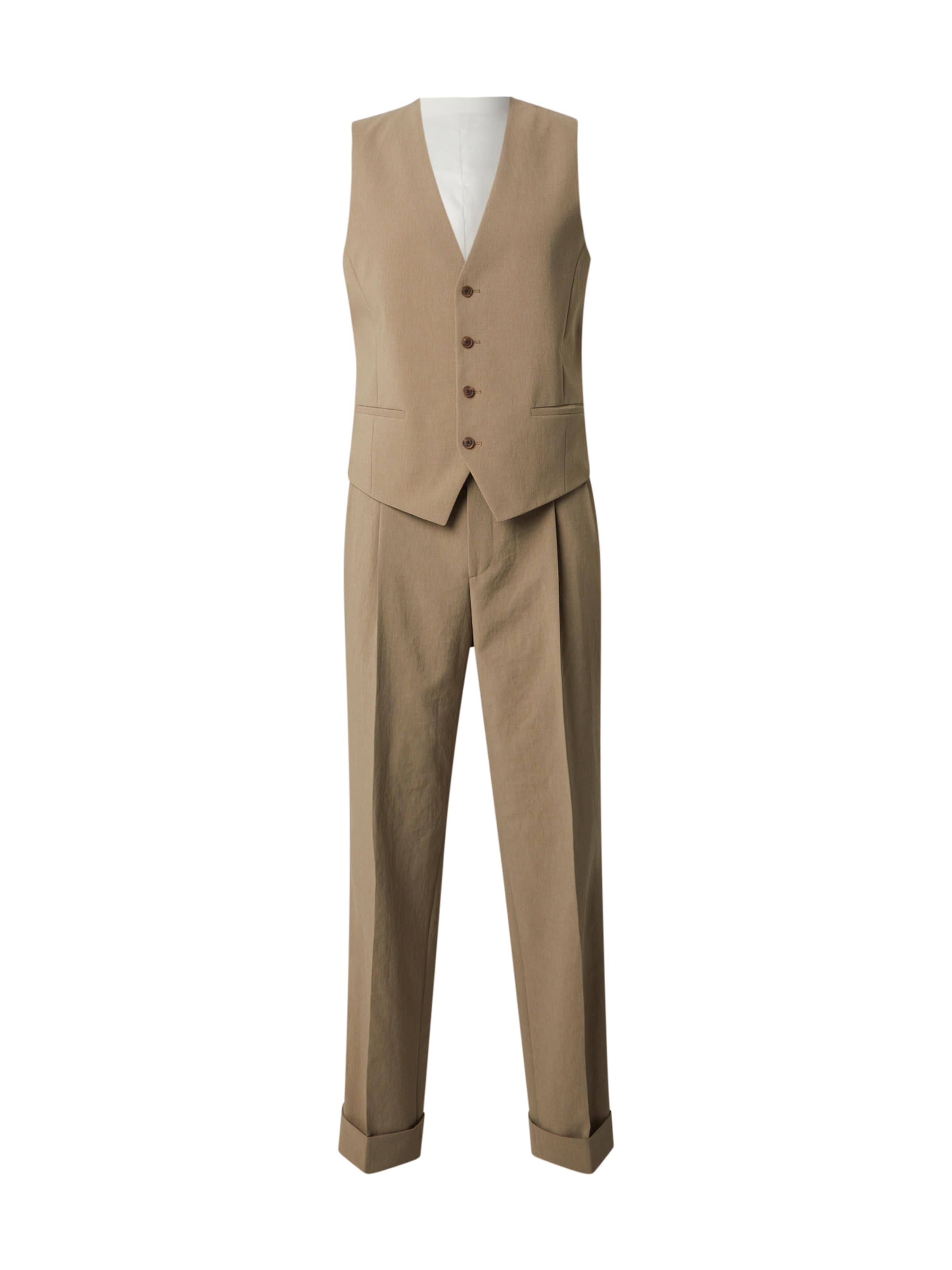 HUGO Štandardný strih Oblek 'Karlo-Theodor' - Hnedá