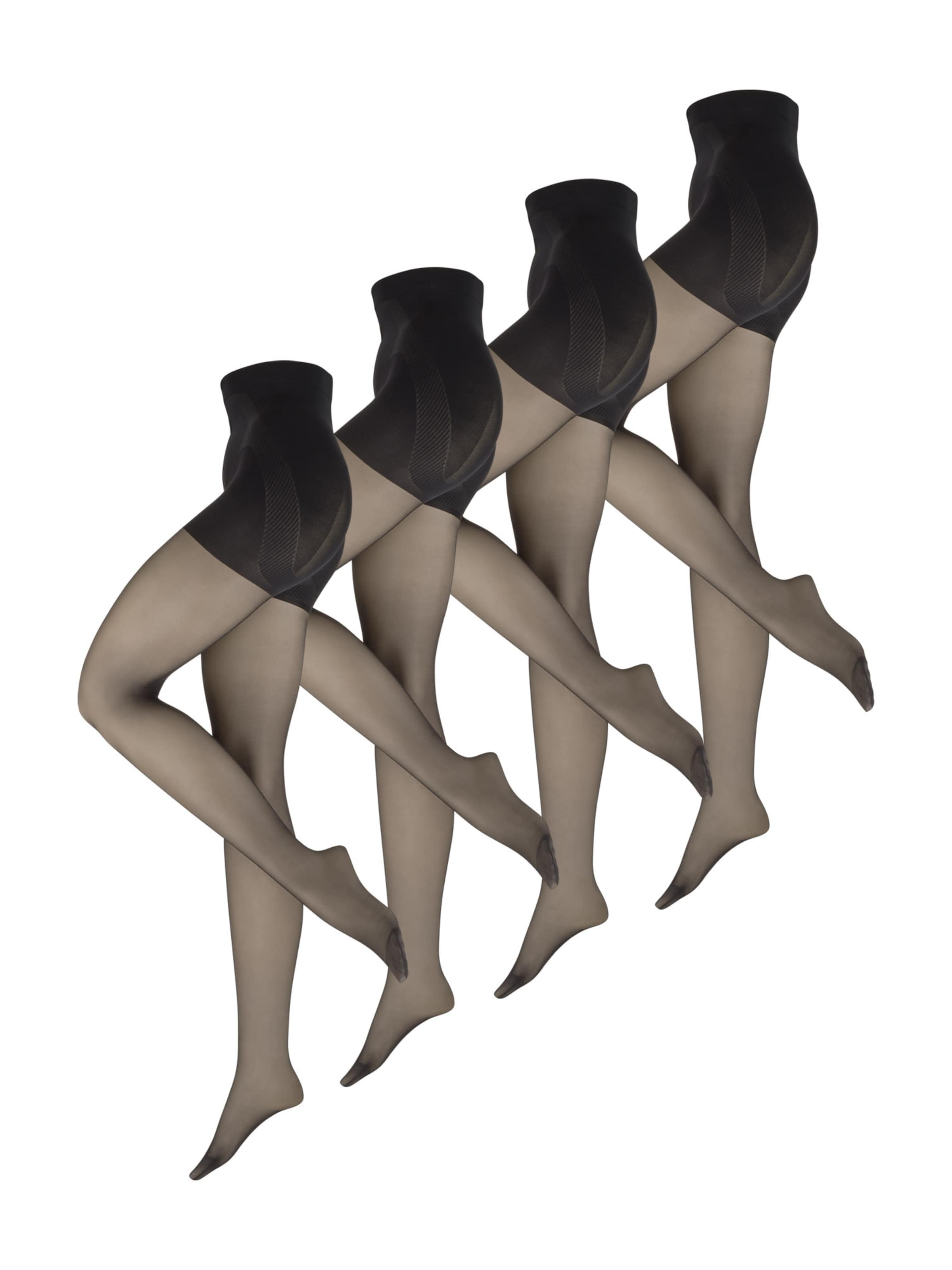 Nur Die Fijne panty ' Goodbye Laufmaschen Shape 20 DEN ' in Zwart: voorkant