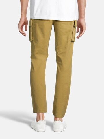 AÉROPOSTALE - Tapered Pantalón cargo en amarillo