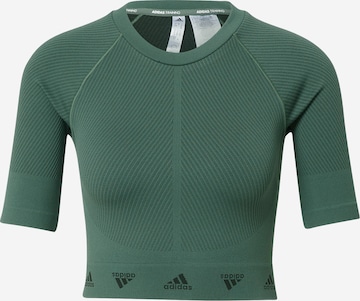 T-shirt fonctionnel 'Aero ' ADIDAS SPORTSWEAR en vert : devant