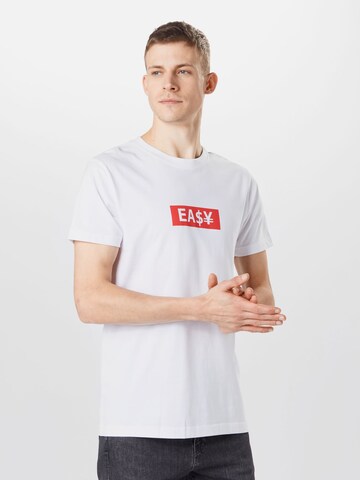 Mister Tee Shirt 'Easy Box' in Wit: voorkant
