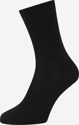 FALKE Къси чорапи в черно: отпред