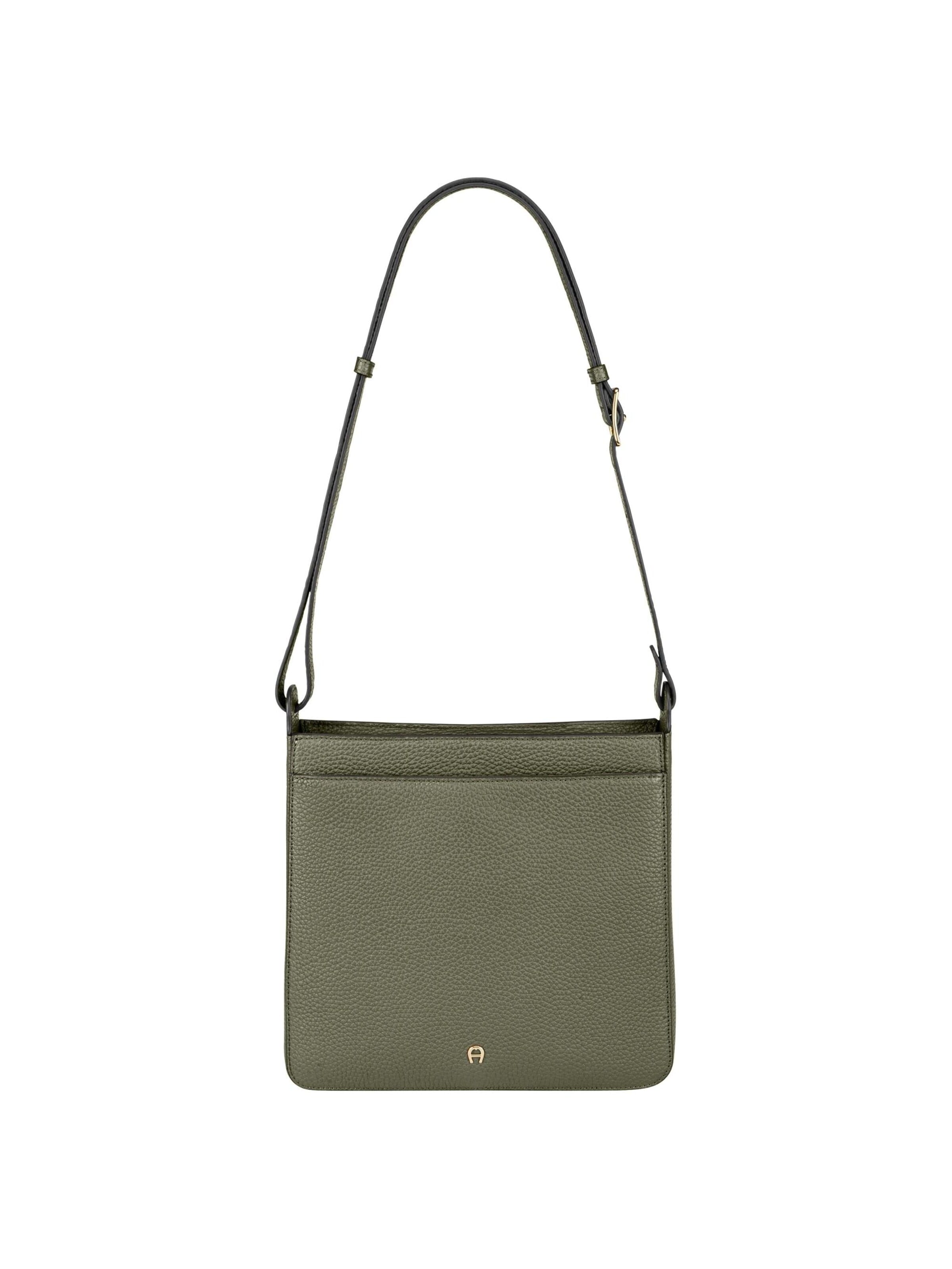 AIGNER Handbag 'Pura M' in Green: front