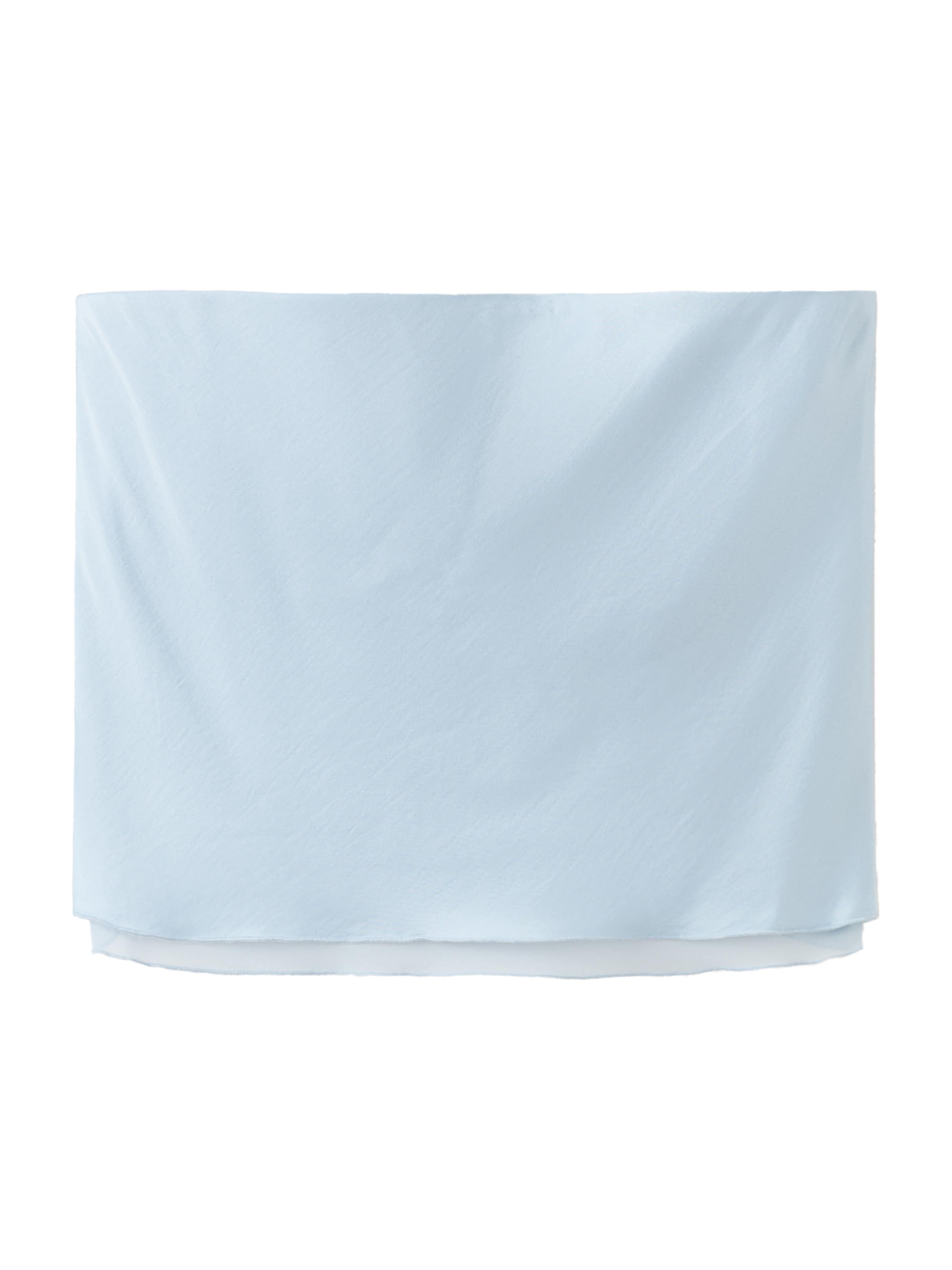 Top 'Azur' de la MANGO pe albastru: față